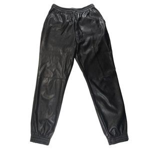 Ci Sono Faux Leather Joggers S